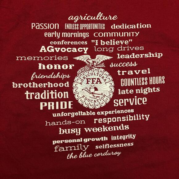 Burgundy Lone Tree FFA Graphic Tee - Picture 4 of 4